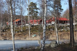 Red White  home on Baltic Sea